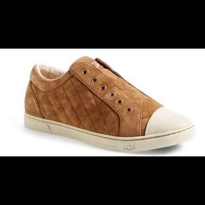 Uggs Quilted Sneakers in Chestnut